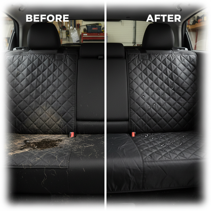 Dog Car Rear Seat Protective Cover Waterproof Dirt Resistant Pet Seat Cover Black Shoulder Strap Hammock Pet Travel Mattress