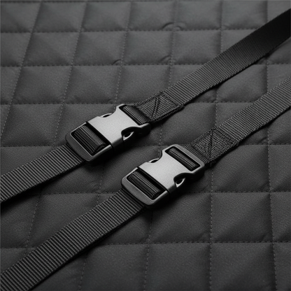 Dog Car Rear Seat Protective Cover Waterproof Dirt Resistant Pet Seat Cover Black Shoulder Strap Hammock Pet Travel Mattress